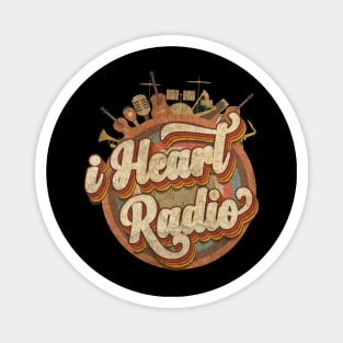 Tshirt Music Designs Vintage Retro - i heart Radio Magnet